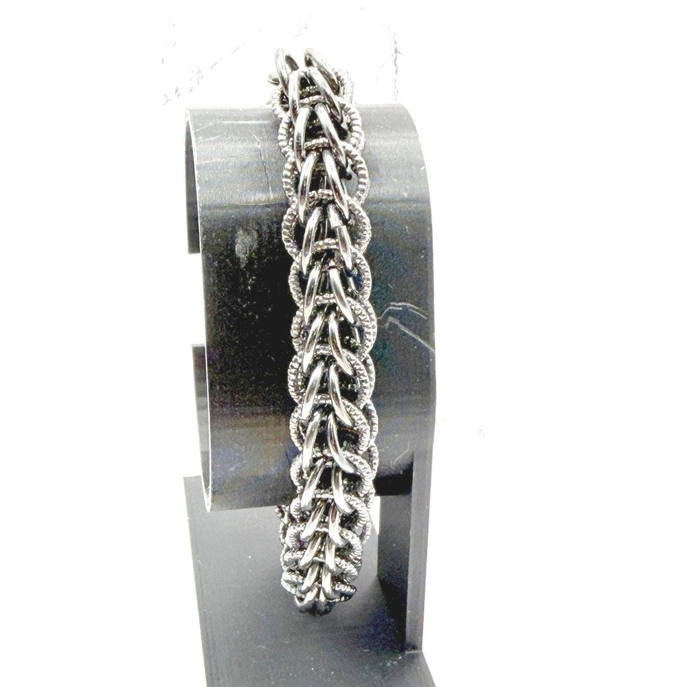 Simply Vera Vera Wang Gunmetal Chunky Chain Bracelet Adjustable 8-9"